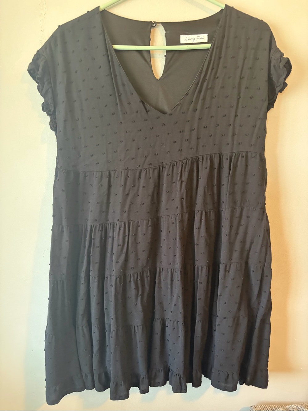 Francesca’s mini dot tiered mini dress